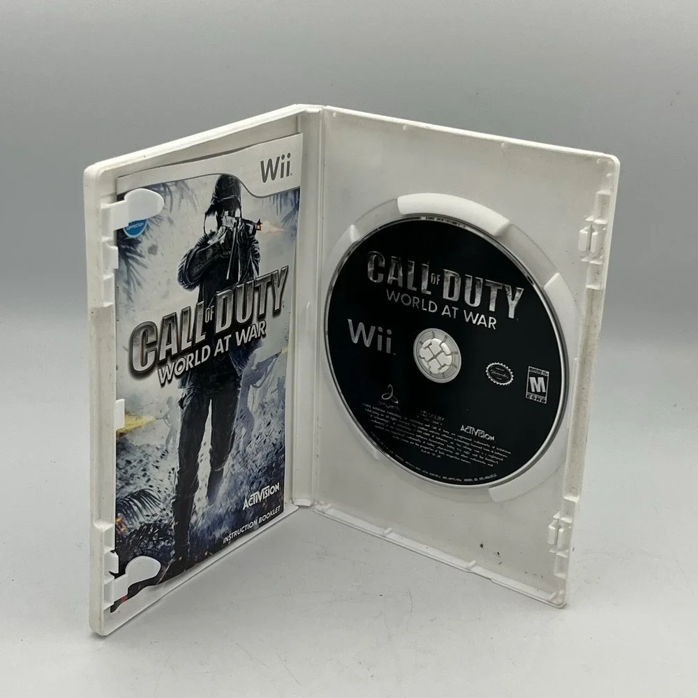 Call of Duty: World at War - Nintendo Wii Complete w/ Manual TESTED Damaged Case